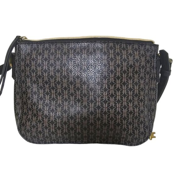 Fossil Farrah Black & Brown Crossbody Purse - Picture 3 of 16